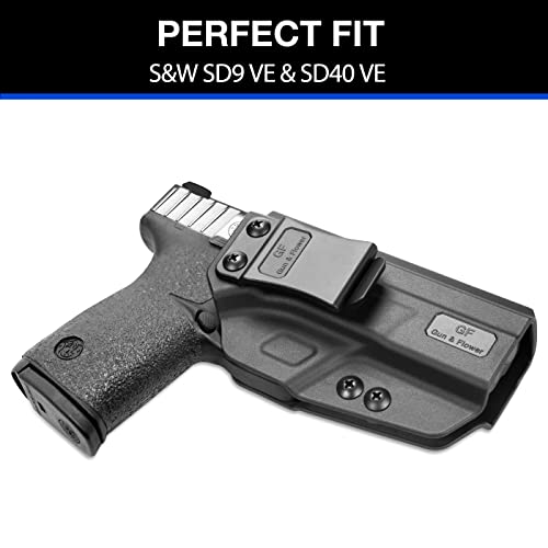 S&W Sd9 Ve & Sd40 Ve Holster, Iwb Holster Fit: S&W Sd9 Ve & Sd40 Ve Pistol, Inside Waistband Holster Concealed Carry For Men Women, Adjustable Cant & Retention #TOP2