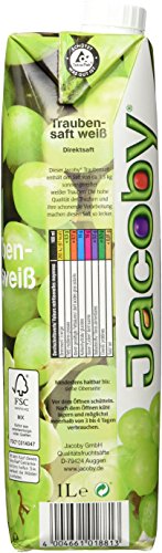 Jacoby Traubensaft weiss, 6er Pack (6 x 1 l)