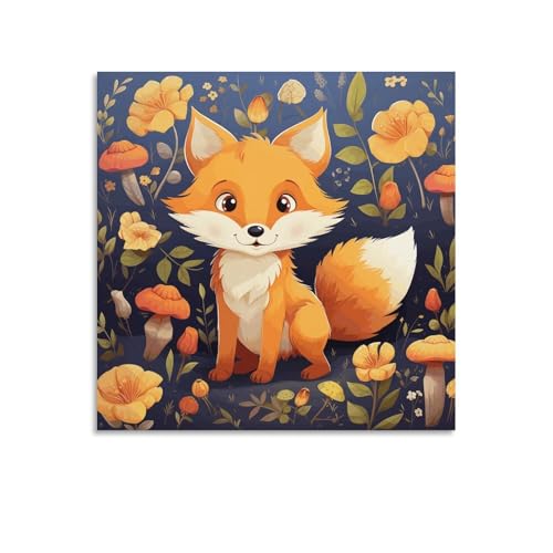 Toile murale abstraite 70x70cm sans cadre pour une decoration moderne salon et bureau