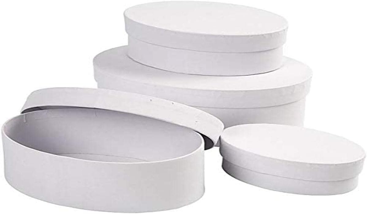 264030C Oval Boxes L:10+12+14+16cm H:4+5+6+