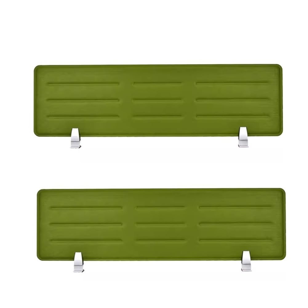 KLGFBDC Acoustic Privacy Desk Divider Noise Reduction Panel for Classroom Independent Soundproof Partition Green 34x118cm Ideal for Study and Workspaces