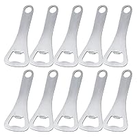 10 Stück Flaschenöffner,Edelstahl Barkeeper Bierflaschenöffner Bierkorkenzieher aus Edelstahl Bier Flaschenöffner für Home Pub Outdoor Männer