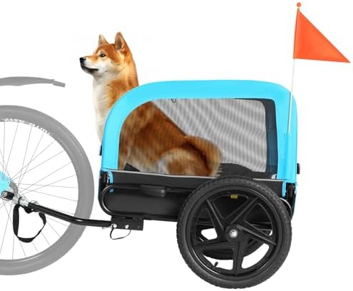 Sepnine Dog Bike Trailer, Dog Cart for Bicycle, Suitable for Smal...