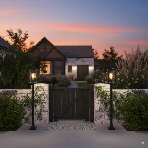 Balise LED extérieure étanche IP44 luminaire de jardin sur pied E27