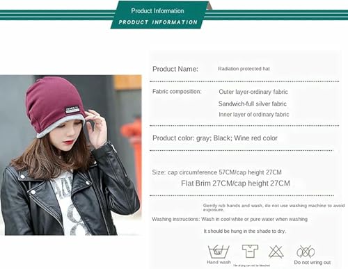 Bonnet de protection EMF extensible et casquette Faraday multifonctionnelle
