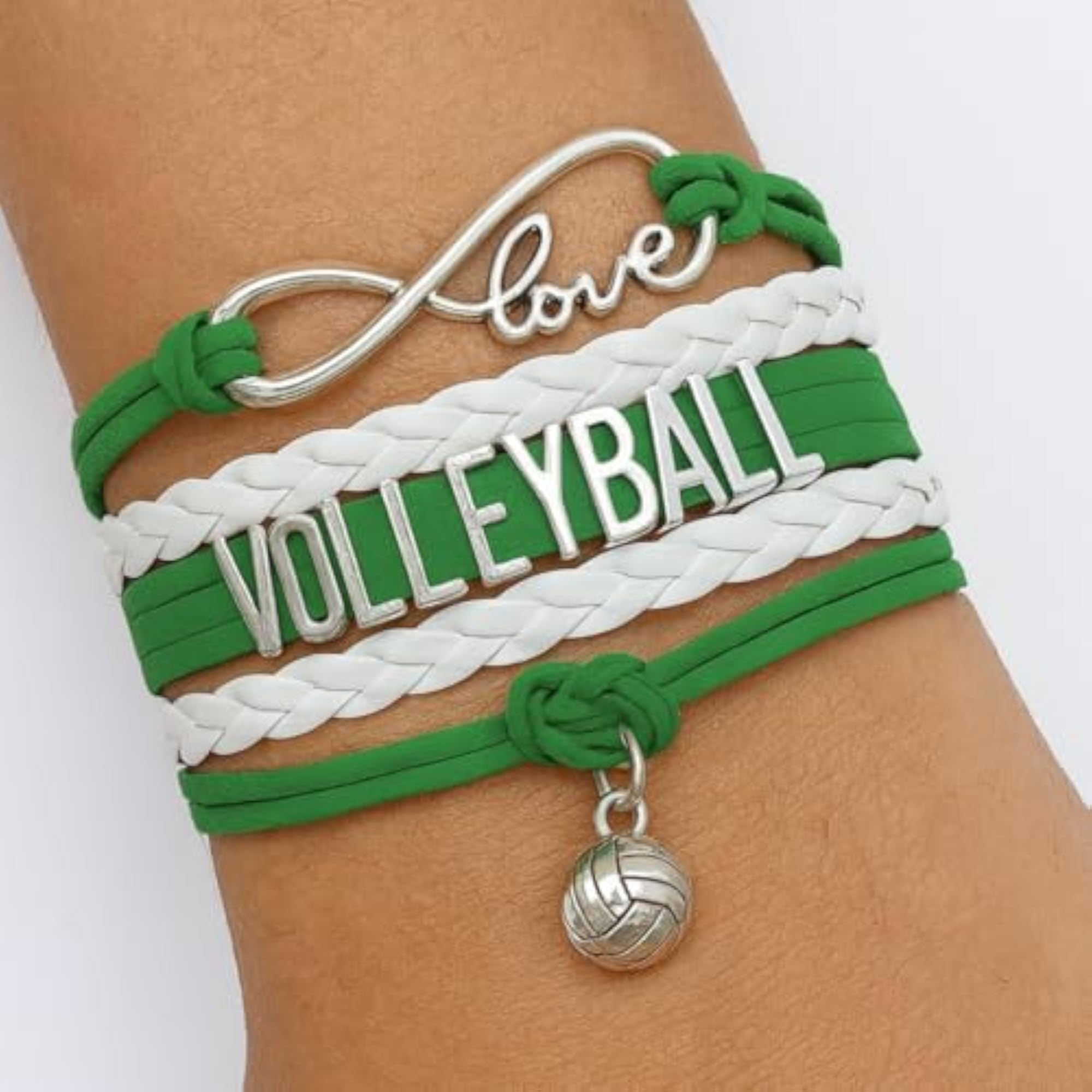 Volleyball Charm Adjustable Bracelet for Female Players