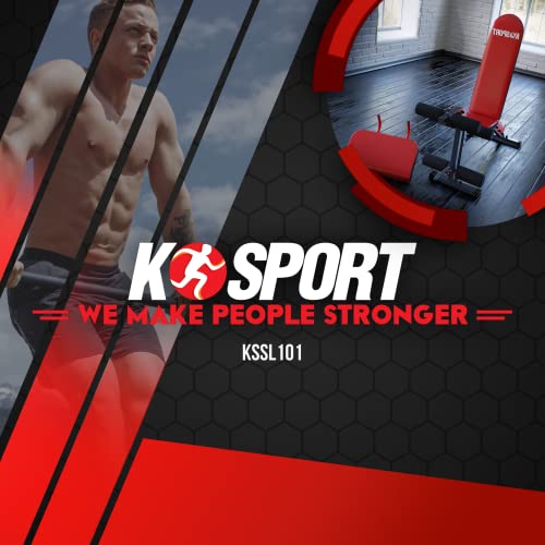 K-Sport Trainingsset: Hantelbank + Curlpult + Beincurler I Fitnessbank für Kurz- & Langhanteltraining I Kraftstation zum… – Bild 3