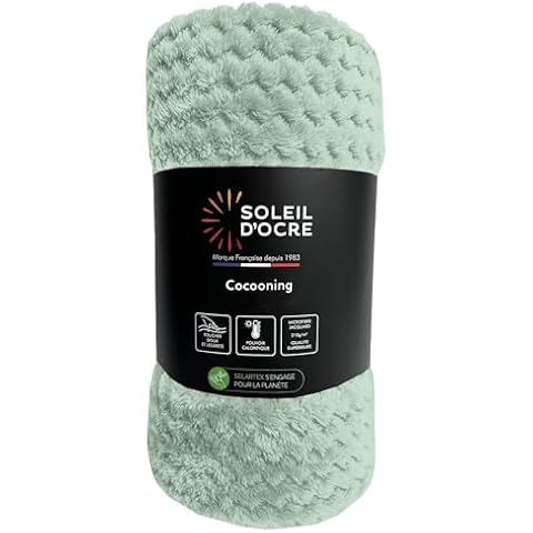 Couverture COCOONING Vert Eau Cover