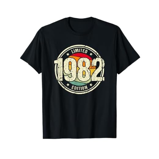 Retro 43 Años Nacido en 1982 Edición Limitada 43 Cumpleaños Camiseta