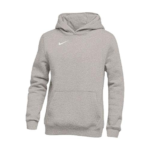 Nike Club Youth Boy s Fleece Hooded Sweatshirt Hoodie, Grey, Youth Medium