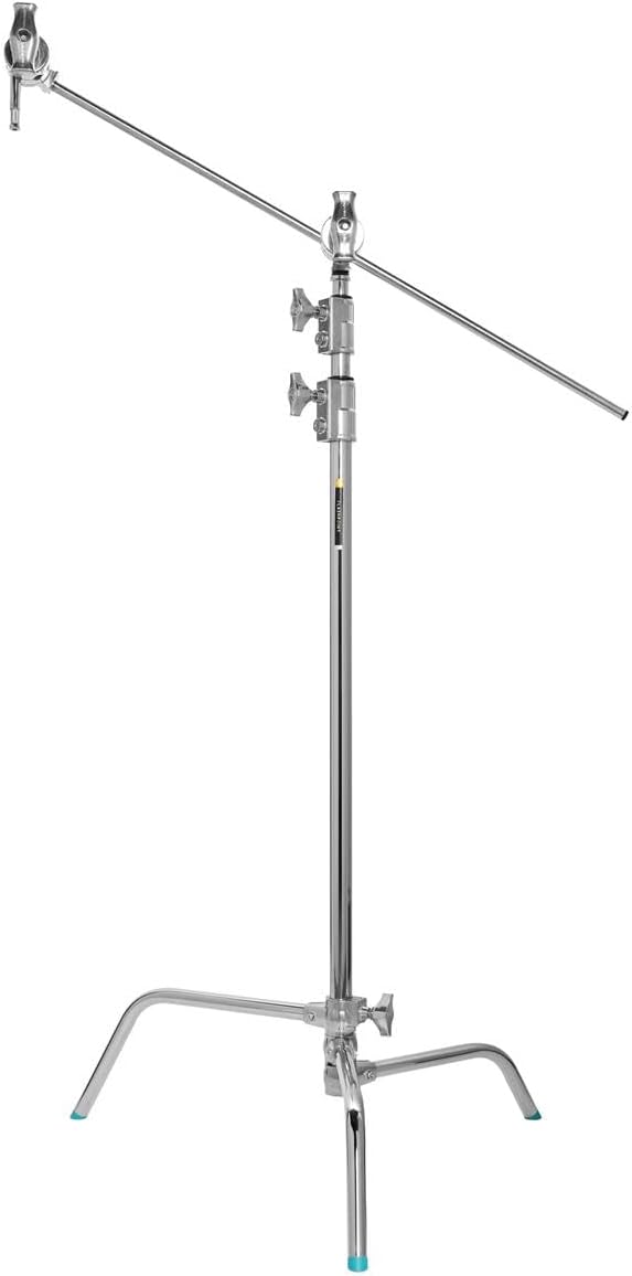 Flashpoint 40" Quick Sliding Leg C-Stand Kit with 2.5" Grip Head & 40" Grip Arm (Chrome)