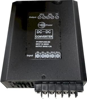 TP-VRHP-2456-250 - 18-36VDC Input, 56V 4.46A 250W Regulated Output, DCDC Isolated Voltage Converter, Wire Terminal Input and Output 12AWG Max