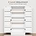Shintenchi Kitchen Pantry Cabinet,5 - Layer Storage Cupboard with Adjustable Shelves for Organizing and Storing Food Items,47'' Versatile Buffet Sideboard for Kitchen, Bathroom and Laundry,White