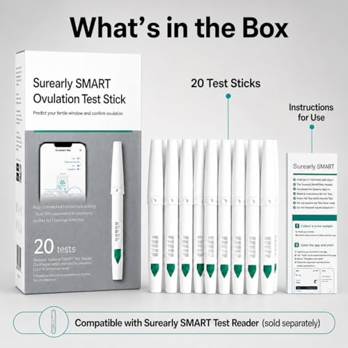 Image of Ovulation Test Refill Strips for LH&PdG Monitoring, 20 Test Strips | Fertility Monitor & Hormone Tracker for Women, 5-Min Results, Predict & Confirm Ovulation at Home, Monitor Not Included