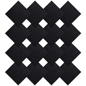16 Pieces Compost Bin Filters Kitchen Compost Charcoal Filters Refills Replacement Filters for Kitchen Compost Bucket Pail Countertop Bins Filter, Square
