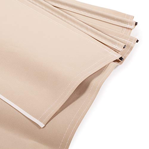 Xtremepowerus 10' X 8' Ft Patio Manual Retractable Sun Shade Awning Uv-Resistant Water Outdoor Backyard (Beige) #TOP3