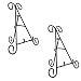 Tytroy Black 12 in. Iron Easel Display Stand Plates Books Frames Pictures Weddings (2 pc)