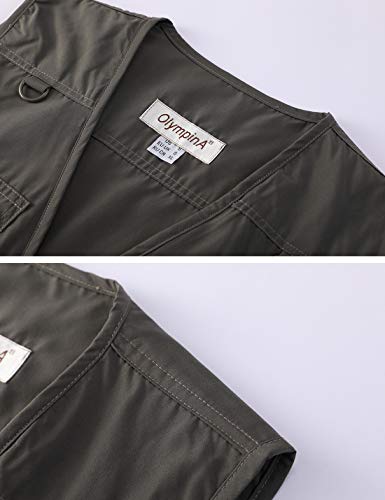 Gihuo Men's Summer Outdoor Work Safari Fishing Travel Vest With Pockets (Small, Grey) #TOP3