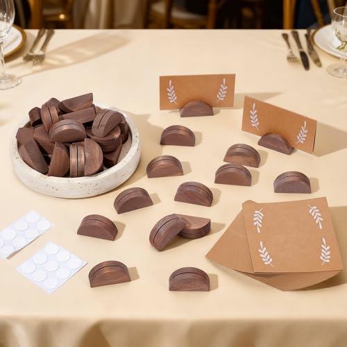 Porte-numéro de table en bois pour décoration de mariage rustique chic