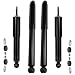 Detroit Axle - 4PC Front and Rear Shock Absorber Set for 1998-2011 Ford Ranger - [2001-2008 Mazda B2300] - 98-01 B2500 - [98-06 B3000] - 98-06 B4000 - [2WD w/Coil Spring Front Suspension]