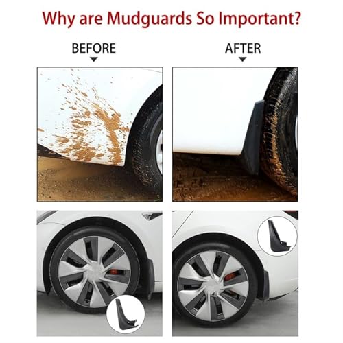 Guardabarros para coche Q3 F3 modelos 2019 a 2022 con protección contra salpicaduras 5