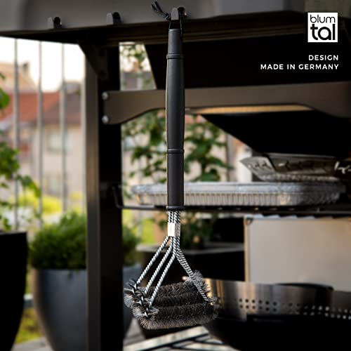 Foto von Blumtal Grillbürste Edelstahl - Grill Zubehör Drahtbürste Grill - Grillreiniger Gasgrill Grillbürsten - Grillzubehör Gasgrill Grillrost Bürste - Edelstahl Grillbürste Grillreiniger Bürste