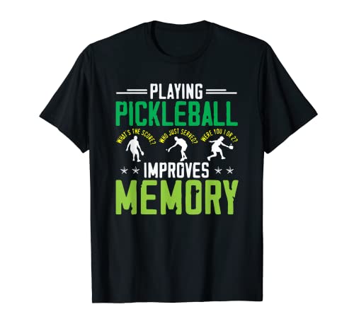 Reproductor de pickleball mejora la memoria Camiseta