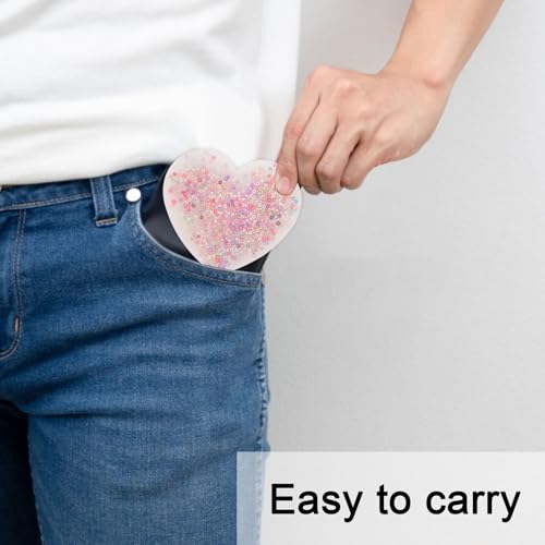 GWAWG Picky Pad, 3 Stück Skin Picking Fidget Spielzeug, Wiederverwendbare Sensorische Stress und Angst Linderung Picking Pad, Rund Herzförmige für Erwachsene Kinder