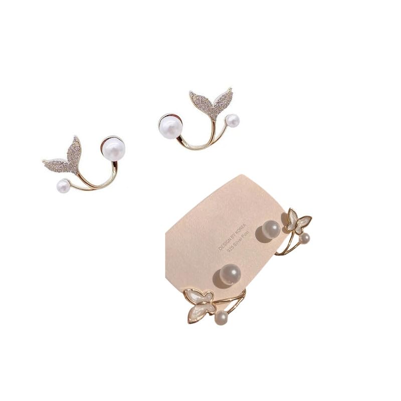 Combo of 2 Korean Earring Set For Women and Girls (B0D12V4QZ9) Amazon Price History, Amazon Price Tracker