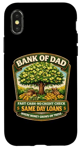 Funny Bank Of Dad Fast Cash No Credit Check ���̓� �W���[�N �X�}�z�P�[�X iPhone X/XS �p