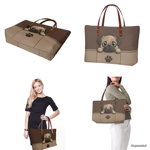 Conjunto de 3 Bolsos Tote para Mujer con Cartera miniatura 2