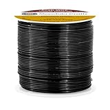 Mandala Crafts Anodized Aluminum Wire for Sculpting, Armature, Jewelry Making, Gem Metal Wrap, Garden, Colored and Soft, 1 Roll(18 Gauge, Black)