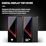 Jungle Leopard KF620 DGT ARGB Digital CPU Air Cooler, 265 W TDP, 158 mm Height, Double 12 cm Quiet PWM Fan CPU Cooler, for LGA 1700/1200/115X/1851/1366/2011, for AM4/AM5 - Image 5