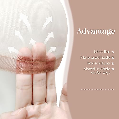 image for Dreamlover HD Wig Cap for Women, HD Caps for Wig, Bald Cap for Woman, 