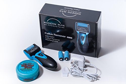 Rechargeable Callus Removal Foot Care Kit - Includes Rechargeable Electronic Foot File, Refill Pack of Two Rollers, and a 3.2oz. Jar of O'Keeffe's for Healthy Feet