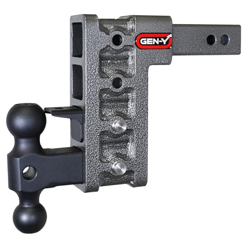 GEN-Y Hitch Tow Hitch with Dual-Ball & Pintle Lock for 2