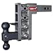 2" Drop Pintle Hitch Combo by GENY #324,2"Solid Shank Drop Hitch 10,000 lb,Pintle,Adjustable Hitch, Dual Ball Truck Receiver Hitch,Drop/Raise 7.5"