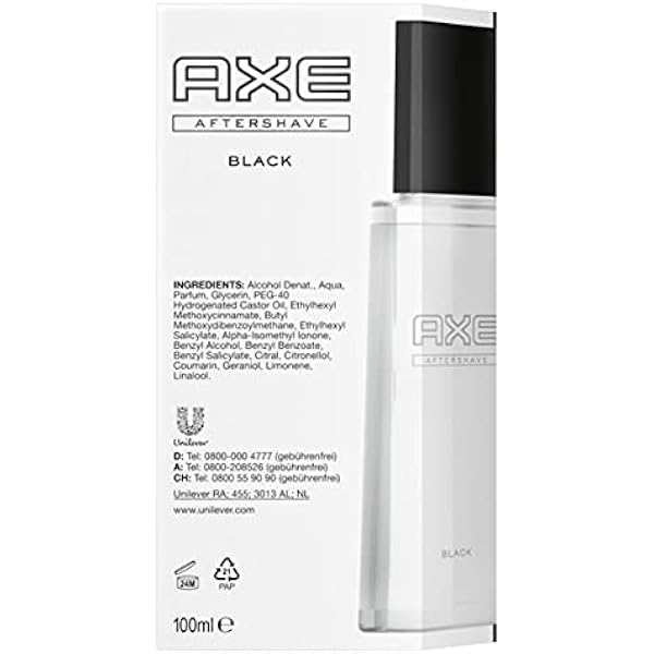 Бальзам после бритья AXE Aftershave Black 4 x 100 мл для мужчин мужчин и женщин увлажняет и кондиционирует кожу после бритья вода после бритья для современного спокойного мужчины 4 продукта