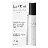 AXE Aftershave Black 4 x 100 ml balsam po goleniu, dla mężczyzn, mężczyzn i kobiet, nawilża i pielęgnuje skórę po goleniu, woda do golenia dla nowoczesnego, spokojnego mężczyzny (4 produkty)