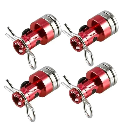 RC�A�b�v�O���[�h�X�y�A�p�[�c For Traxxas For HSP For Sakura For Redcat 1/10 4 �X�e���X�s���{�f�B�|�X�g�}�E���g�R���^�N�g�V�F���R���� + �N���b�v RC �h���t�g�J�[(Red)
