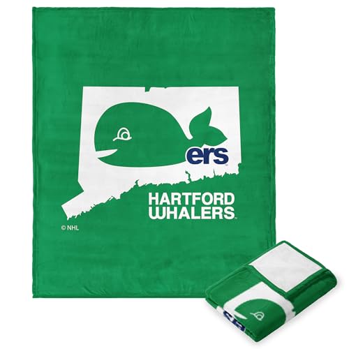 NORTHWEST NHL Hartford Whalers, State Locale, Silk Touch Throw Blanket, 50 x 60 Inches