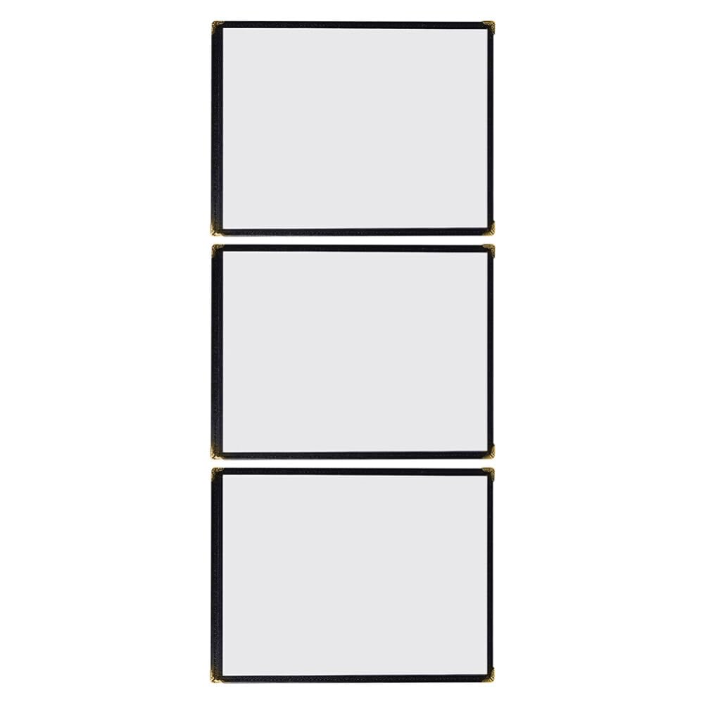 OUNONA 3pcs Menu Covers A4 PVC Transparent Cover Clear Recipe Cover Bar Recipe Protector DIY Menu Holder for Restaurant Coffee Shops (A4)