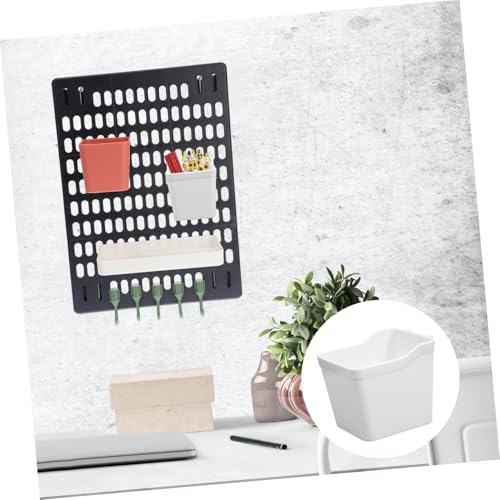 Contenedores elegantes SOIMISS para tablero perforado en ABS blanco de gran durabilidad 5