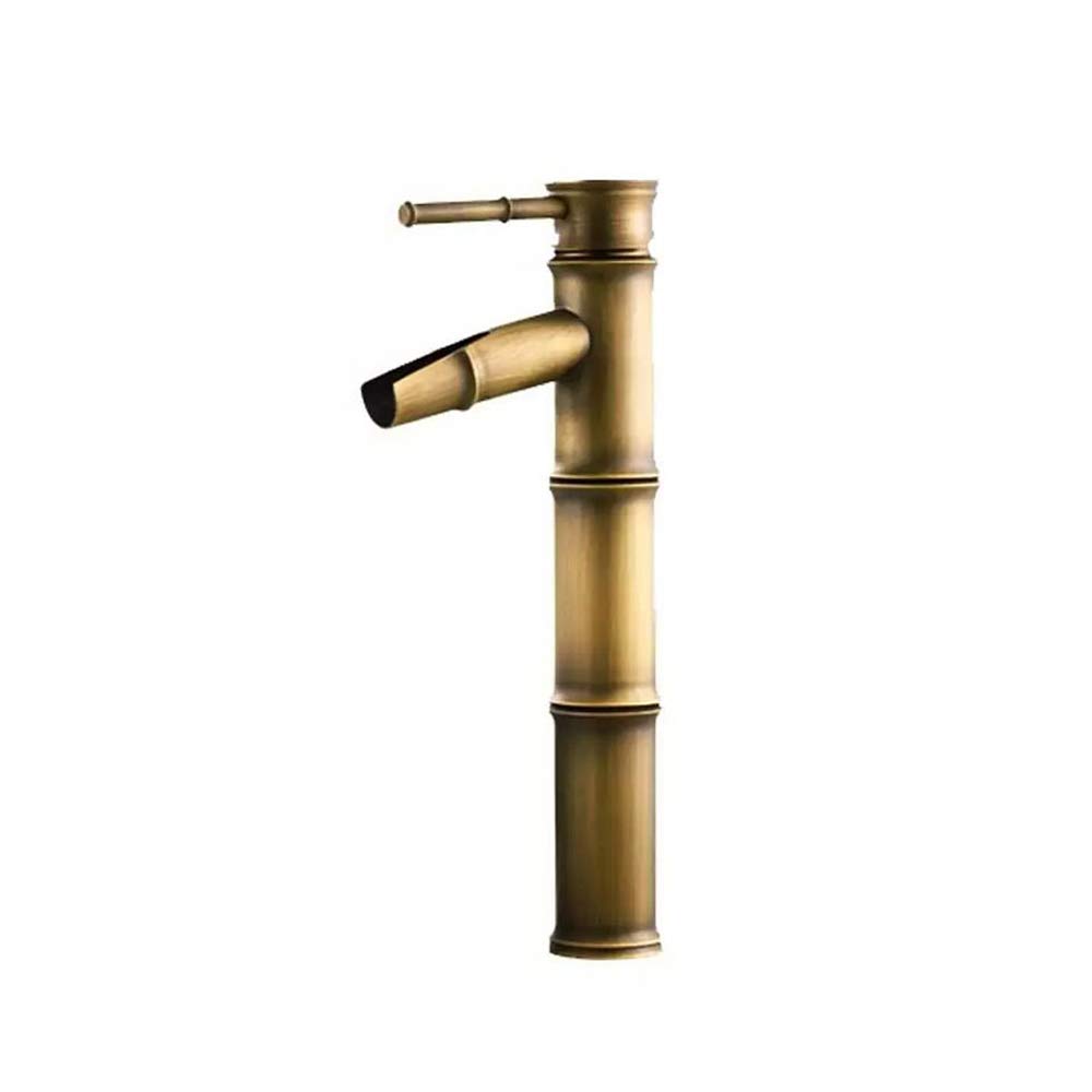 Mitigeur en laiton antique pour robinet de lavabo de toilette chaud et froid