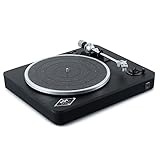 House of Marley Stir It Up Wireless Bluetooth Plattenspieler Schwarz - Nachhaltig gefertigter Vinyl Player mit Vorverstärker, Schallplattenspieler mit Audio Technica Tonabnehmer, Amazon Exklusiv