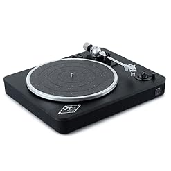 House of Marley Platine Bluetooth Stir It Up Wireless – Tourne-Disque Écoresponsable en Bambou, Tissu Rewind Recyclé, Enregistrement PC/MAC via USB, Son Supérieur – Édition Black, Exclusivité Amazon - Les Beatles, Paul McCartney, John Lennon, RIngo Starr, George Harrison