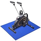 【Diseño Portátil Compacto & Pantalla LCD】 36.3 cm de alto, es fácil de colocar debajo de un escritorio o en un gabinete. Y el asa hace que la bicicleta de ejercicios sea fácil de mover. La pantalla LCD puede rastrear y mostrar datos importantes del entrenamiento, incluido el tiempo, el recuento, las calorías quemadas y el recuento total.
