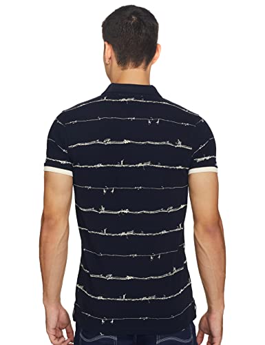 Image of Spykar Men's Printed Slim Fit T-Shirt