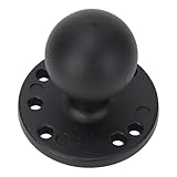 Kugelhalterung Aluminium 1,5-Zoll-Basis Rundplatte f¨¹r Scheibenmontage mit Doppelh¨¹lse-Arm und Nicht-Slip Gummi-Kugel universelle Gr??e kompatibel C-Profilschiene