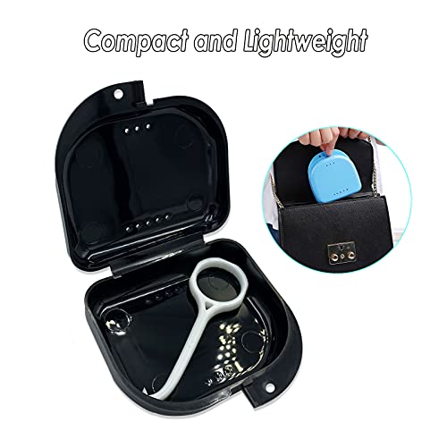 Orthodontic Retainer Case with Vent Holes - Black - Image 5